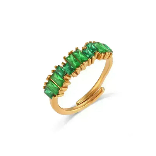 Green Crystal Ring